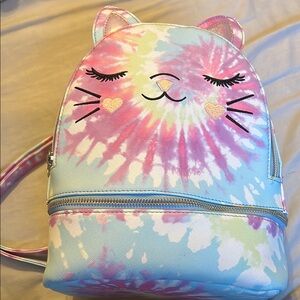 Cute Tie-Dye Cat Backpack